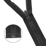 Молния трактор Arta Т6 (6 мм) 1 зам., разъем., 70 см, с реверсным замком, цв. 077 черный, 1 шт