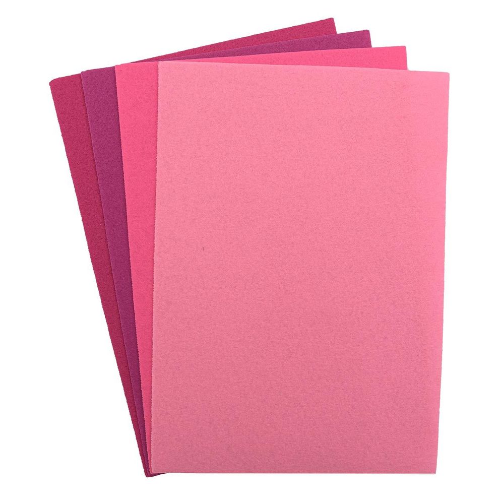 Фетр листовой жесткий 1.0 мм, 20х30см, 4 шт, Astra&Craft, 6