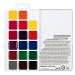 Краска акварель Лео Учись медовые, без кисти LNW-0118 18 цв