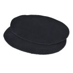 Заплатка, замша, овал средний 9х13,5см с перфорацией, 2 шт в уп, 100% кожа, 20 черный