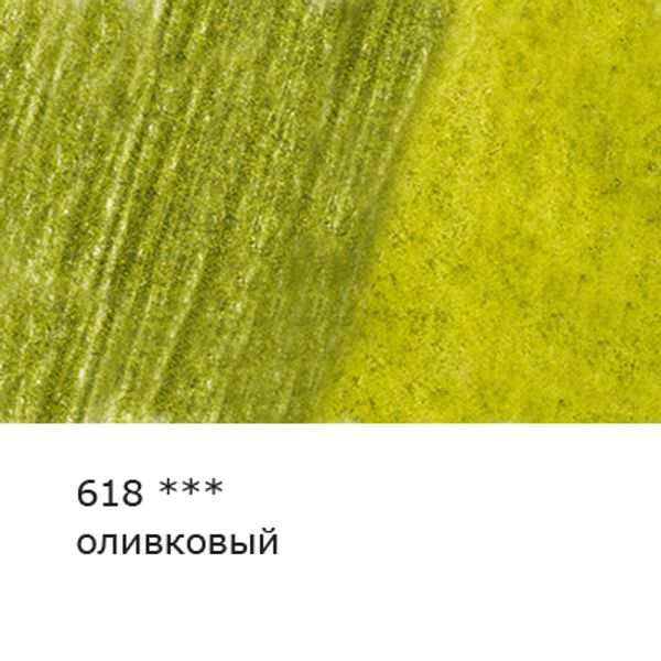 Карандаш акварельный художественный заточенный, 6 шт, 618 Оливковый (Olive green), Vista-Artista Gallery VGWP