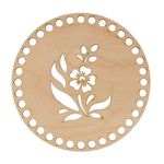 Заготовка из фанеры Панно с перфорацией, ⌀15 смх0.4 см, Цветок, Mr.Carving БА-49