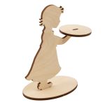 Подсвечник Ангел фанера 9.1х9.1х10.8 см, Mr.Carving КЛ-18