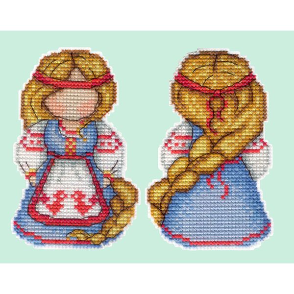 Набор для вышивания нитками МП Студия (Жар-птица), Оберег. Счастливица 8х11 см