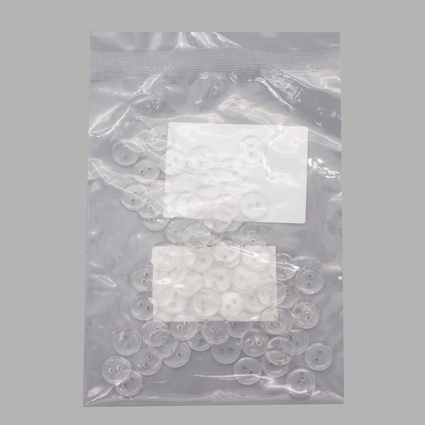 Пуговицы 2 прокола 18L (11мм) (clear (прозрачный)), CX-K-22, 144 шт