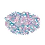 Бусины пластик ⌀4, 6, 8, 10 мм, 100±2 г, №01 ассорти, Zlatka PBBM-01