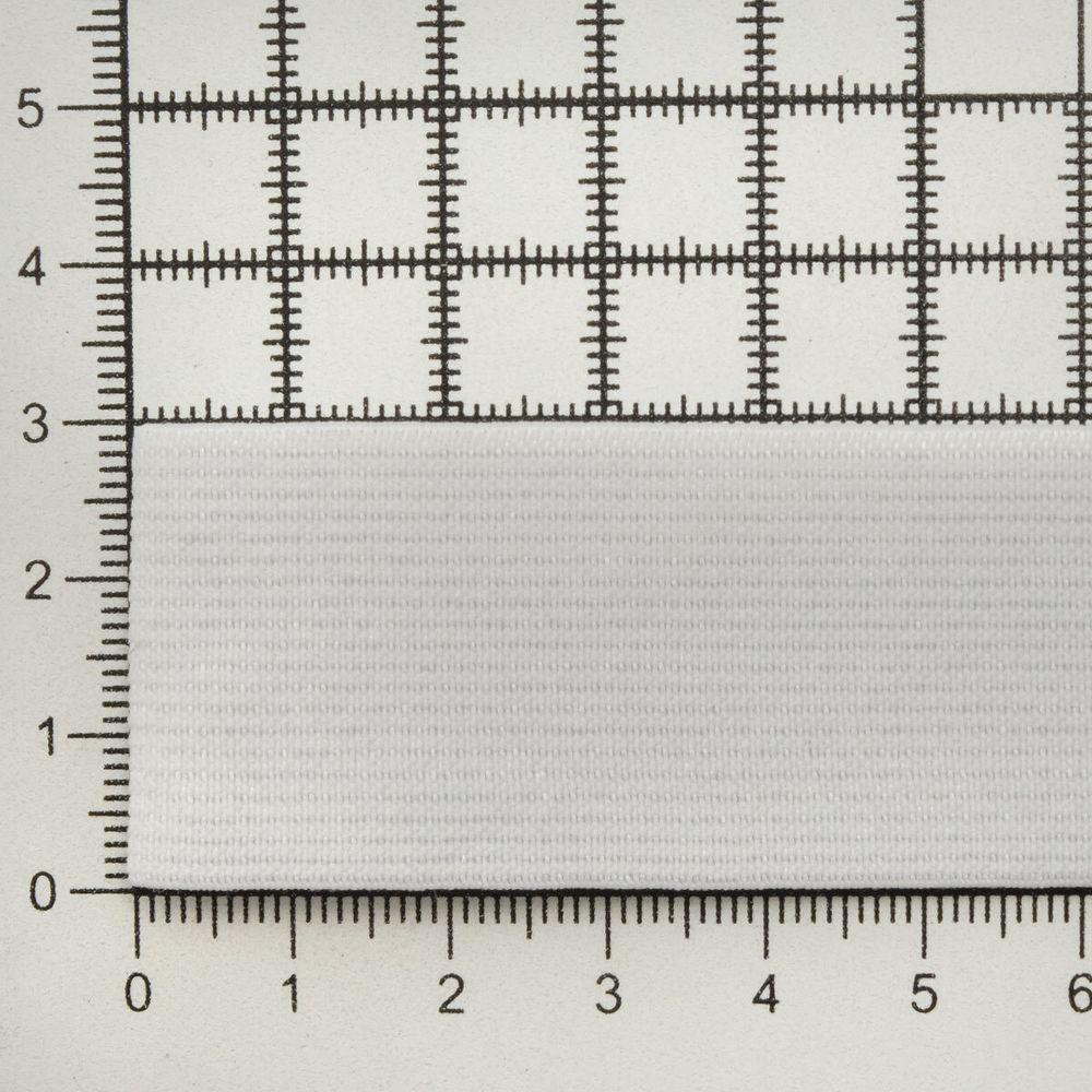 Резинка тканая 30.0 мм / 20 метров, белый