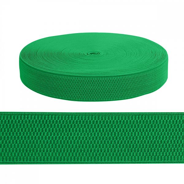 Резинка для подтяжек (помочная) 40.0 мм / 25 метров, ультра, 243 зеленый