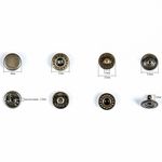 Кнопка Альфа (S-образная) ⌀10.0 мм, ≈100 шт, нерж.сплав, цв.латунь, BIG