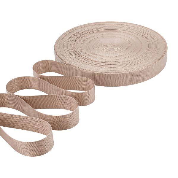Стропа (ременная лента) 25 мм / 45.72 метра, [11.19 г/пог.м], 22 бежевый, 3Al356