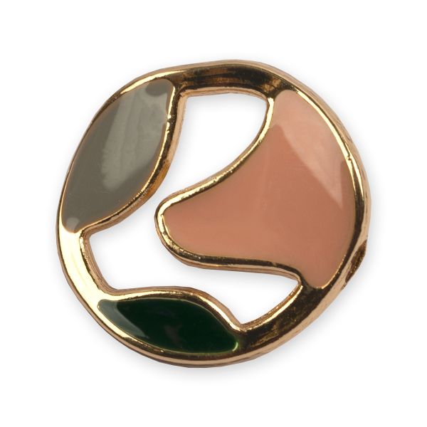 Пуговицы на ножке металл 14 мм, 6 шт, 30 золото, Blitz MB 0259