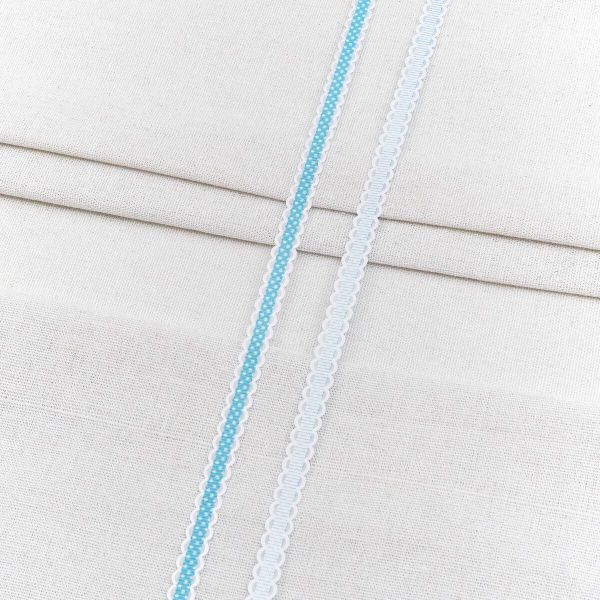 Тесьма отделочная 10 мм / 45.5 метра, YS-106, голубой, 25354