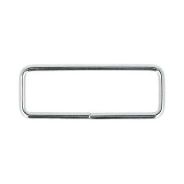 Рамка прямоугольная металл 50х15 мм, 100±5 шт, никель, Gamma KC-50