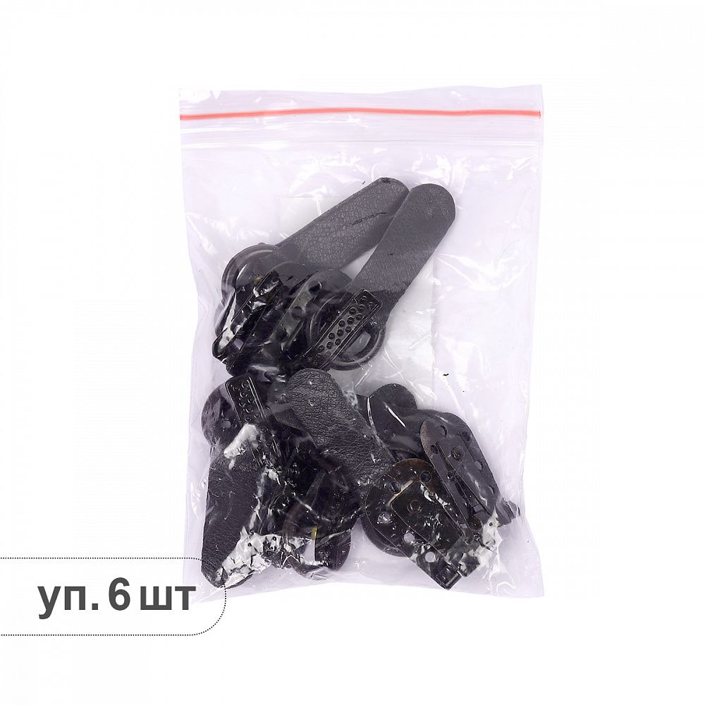 Крючок шубный TBY 50 мм, TBY-0122, цв. F304 коричневый темный уп. 6 шт