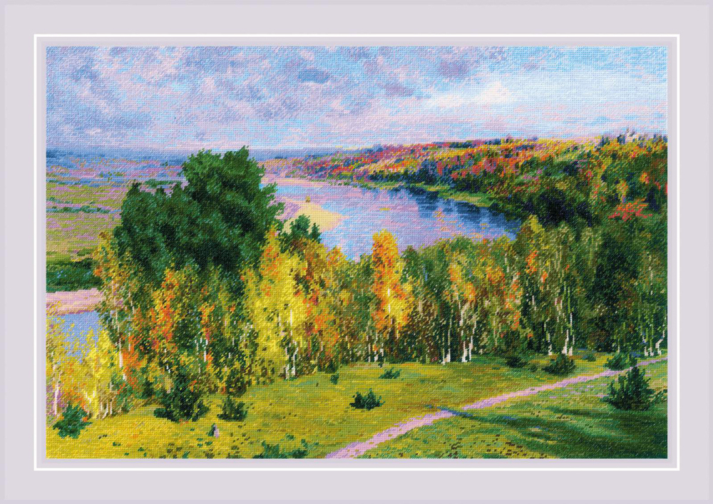 Риолис, Золотая осень по мотивам картины В.Поленова, 60х40 см