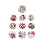 Украшения декоративные пуговицы деревянные Цветочки-лепесточки №3, 15-18 мм, 100 шт