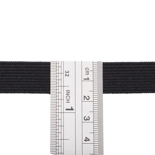 Резинка тканая 15.0 мм / 50 метров, 9.33 г/м, черная г, 61-22-426/15