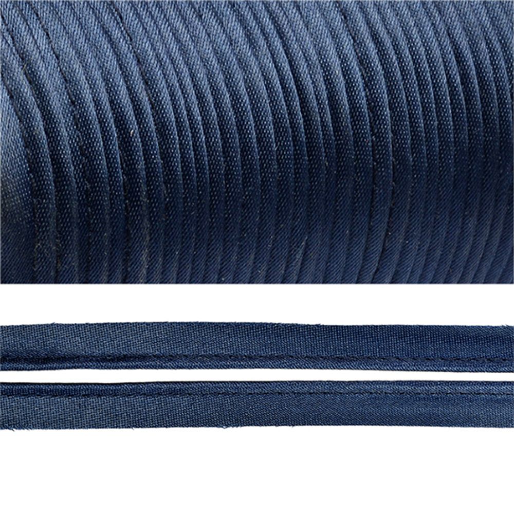 Кант атласный отделочный 11 мм, 65,8 м, F330 т.синий