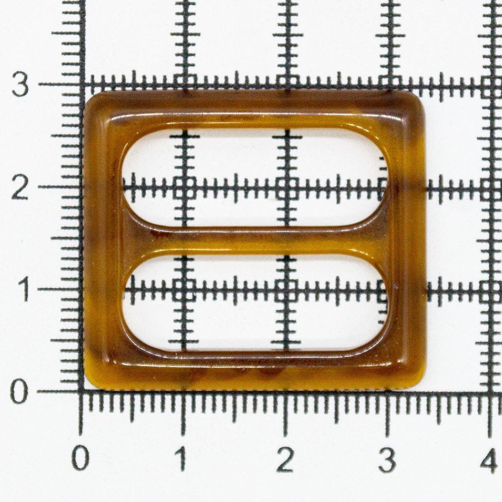 Пряжка пластиковая 25 мм, янтарь мраморный, П01(2.06-454-25), 10 шт