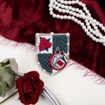 Набор для вышивания бисером Klart 10-515, Герб вышивальщицы, 4.5х9.5 см