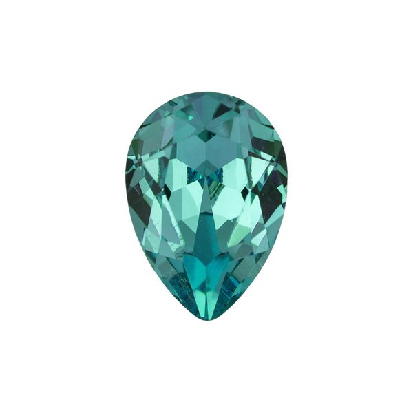 Стразы стекло 14х10 мм, 6 шт, бирюза (aqua bohemica 60010), Preciosa 435-16-301