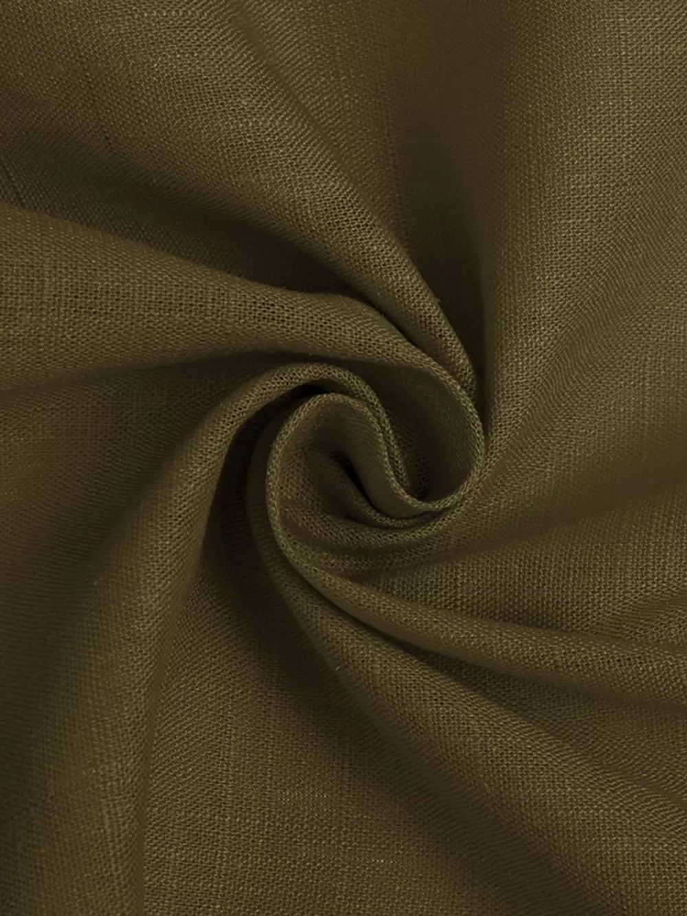 Льняная ткань 190 г/м², 140 см / 2 метра, TBY.Li.1002.36, 36 хаки