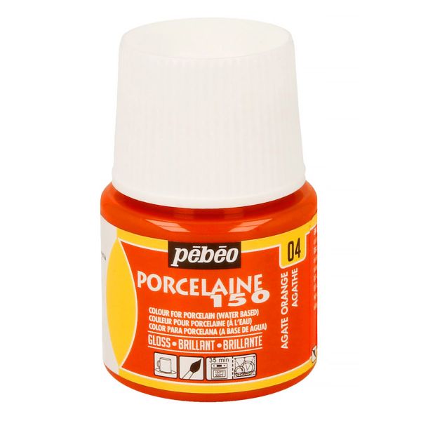 Краска по фарфору и керамике (под обжиг) глянцевая Porcelaine 150 45 мл, 024-004 агат, Pebeo