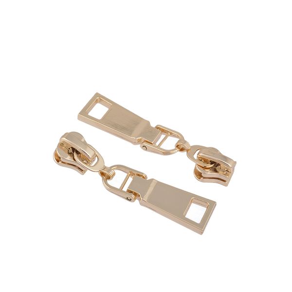 Слайдер (замок) для молнии трактор Т5 (5 мм), автомат, F23, цв.3 золото, уп.10 шт, Mzipp