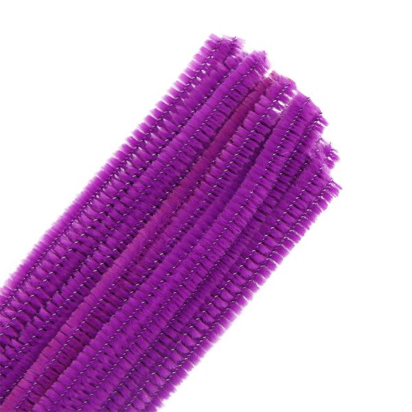 Синель-проволока, 6 мм / 30см, 30 шт/упак, Astra&Craft (A-032 сиреневый)