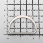 Полукольцо литое металл внутр. 40 мм (внешн. 46х31 мм), плоское, 10 шт, никель ГР, 6892