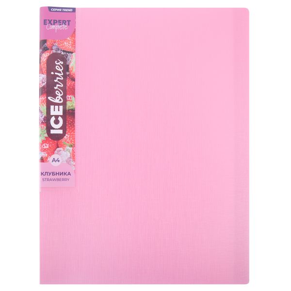 Папка с вкладышами 40 л. A4 600 мкм 20 мм, 1 шт, клубника EC211720073, Expert Complete