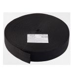 Стропа (ременная лента) 40 мм / 25 метров, толщ. 1.44 мм, [14.4 г/пог.м], 100% п/п, рис. 3114, черный, Gamma С1594Г17