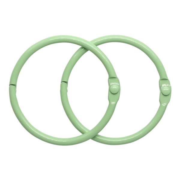 Кольца для альбомов 4см, уп/2 шт, светло-зеленый