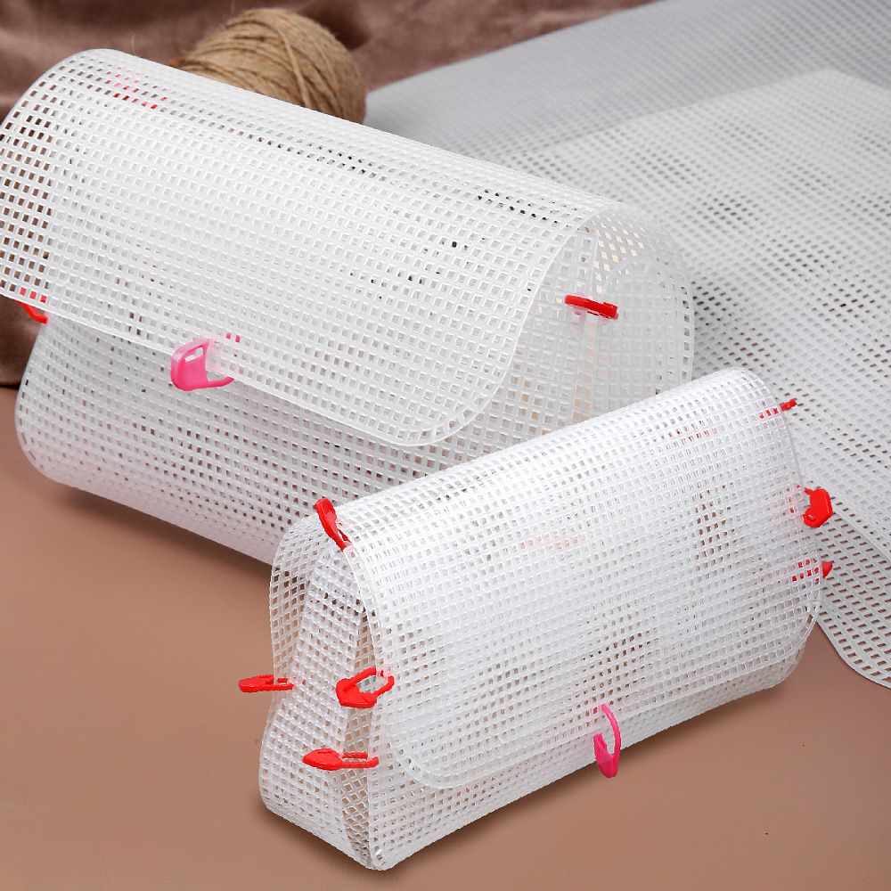 Набор канвы пластиковой для изготовления сумок КП-14, цв. прозрачный в комплекте 2 размера