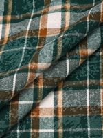 Фланель рубашечная вареная 150 г/м², 150 см / 2 метра, TBY.Fl.T497 зеленый