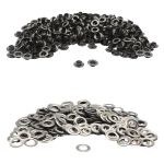 Люверсы металл ⌀_9.2 мм (внутр.), h6.32 мм (внутр.), №24, сталь, New Star, чер.никель, уп≈1000 шт