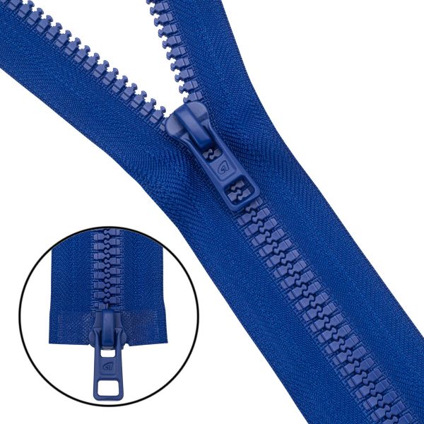 Молния трактор Arta Т6 (6 мм) 2 зам., разъем., 100 см, (2077), A220 яр.синий, НОВЫЙ МАТОВЫЙ ЗАМОК, уп.50 штук