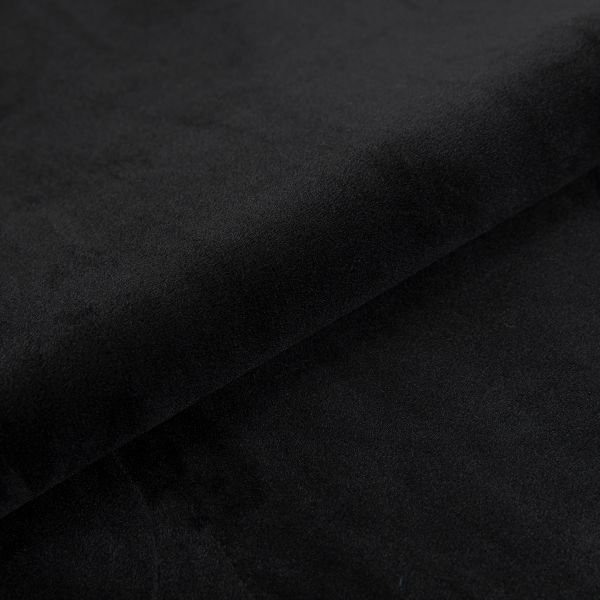Велюр 240 г/м², 185 см / 5 метров, черный/black, Gamma VELR