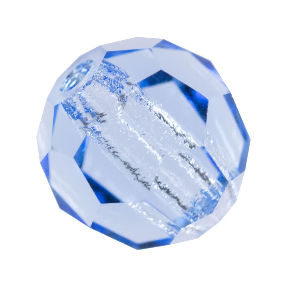 Бусины стекло ⌀6 мм, 12 шт, пурпурно-голубой/lt.sapphire, Preciosa 451-19-602