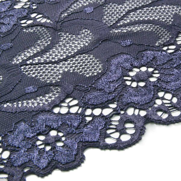 Кружево бельевое эластичное 150 мм / 13.72 м, цв. C147 т.синий