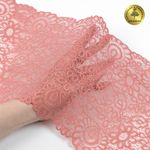 Кружево бельевое эластичное 180 мм / 20 м, 268, цв.154 розовая пудра, Kruzhevo