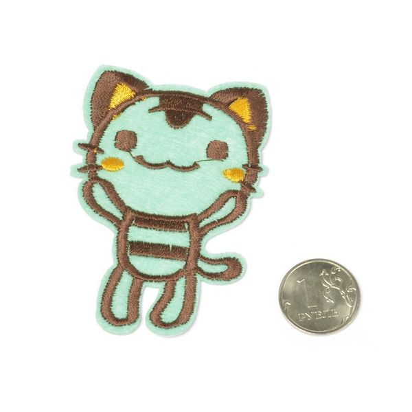 Термоаппликация MG-R1713.3 цв.3 Кот 8х5 см 50 шт