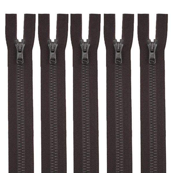 Молния трактор Arta Т6 (6 мм) 2 зам., разъем., 120 см, цв. 068 т.коричневый, уп.5 шт