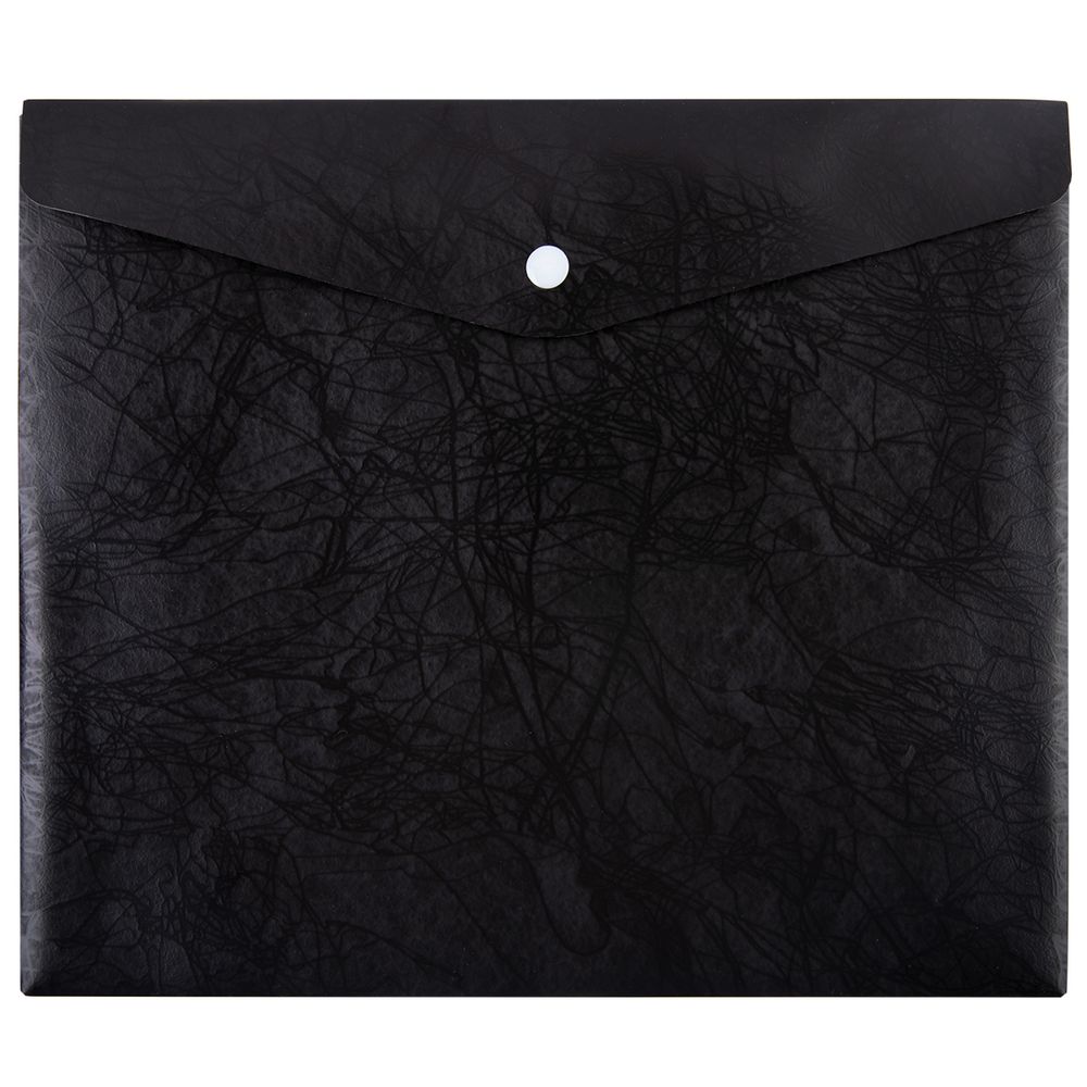 Папка-конверт для тетрадей с кнопкой A5+ 180 мкм, 20 шт, черный new ЕС2113001, Expert Complete