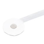 Магнитные клипсы Призма с лентой, однотонные (45 белый матовый), 1 шт