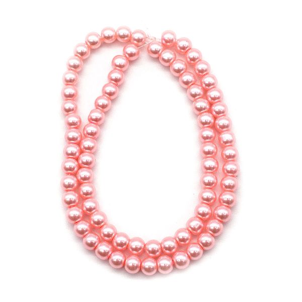 Бусины стекло ⌀6 мм, нить длина 40 см, Астра (SB-10), 5 шт