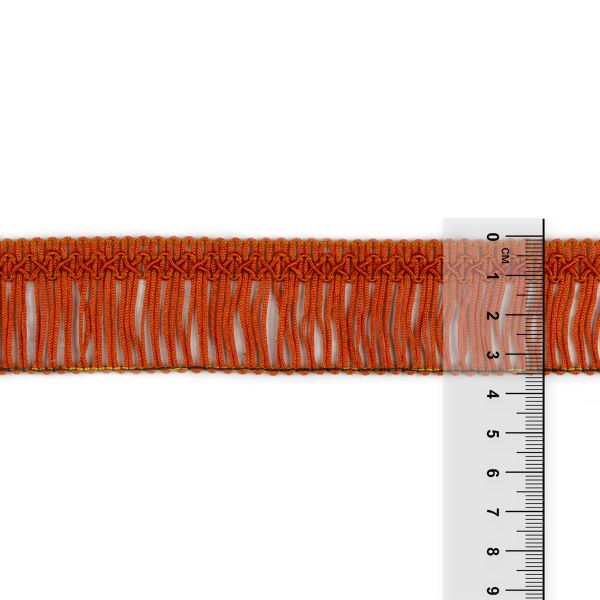 Бахрома отделочная 35.0 мм / 16 метров, 198 терракотовый, Gamma А-08