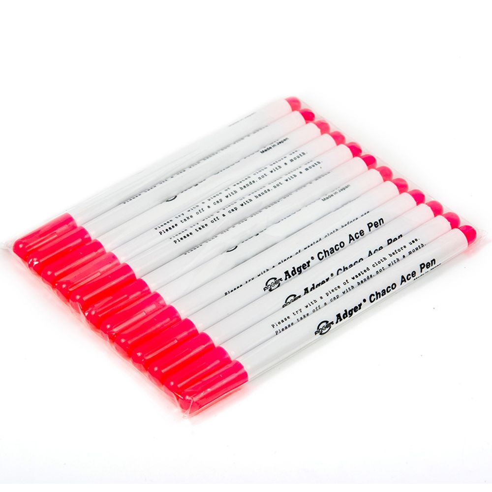 Маркер Adger для разметки ткани исчезающий 1 мм, цв. розовый, уп.12шт