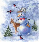 Набор для вышивания нитками МП Студия, Чудесная компания, 20х20 см