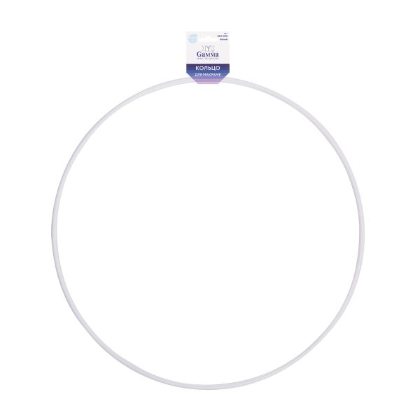 Кольцо для макраме (заготовка) сталь металл ⌀300 мм, белое, Gamma RKS-030